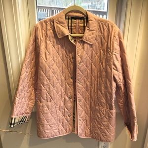 Authentic Burberry Quilted Jacket, Pink